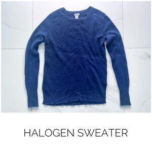 Halogen sweater size Medium cashmere blue
